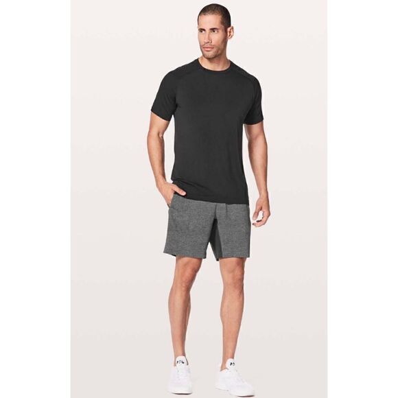 Lululemon T.H.E. Short *Linerless 9"
Heathered Printed Greyt Deep Coal Size XL - Picture 1 of 10